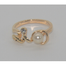 День Святого Валентина жемчуг с бриллиантами любовь кольцо (XRG12460)